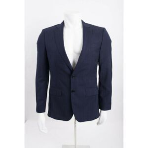 Hugo Boss Mens Genius Super 110 Suit Jacket Sport Coat IT 48 US 38 Navy Blue NWT